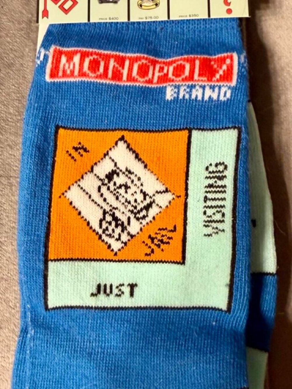 Monopoly Brand Just Visiting Jail Socks